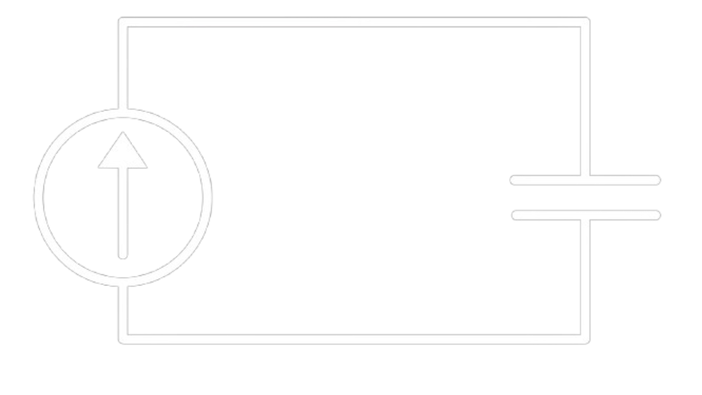 Resistor connected to constant current source